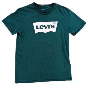 Levi’s Graphic Logo T-Shirt Green Men’s Medium (Fits Small) Short Sleeve Casual
